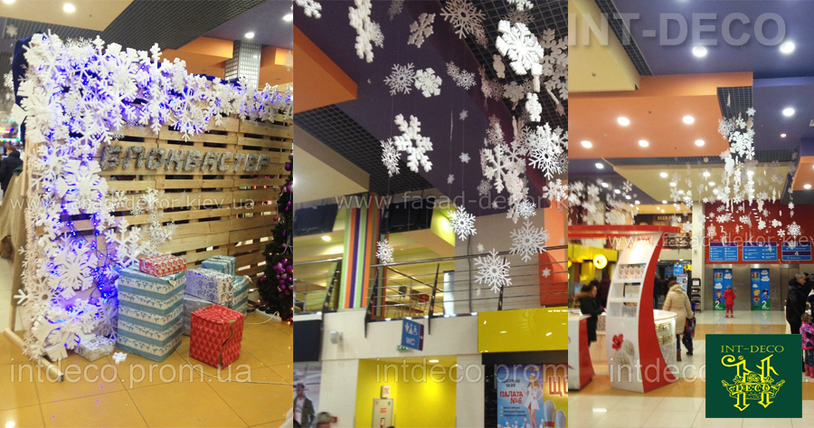 Новогодний декор, снежинки