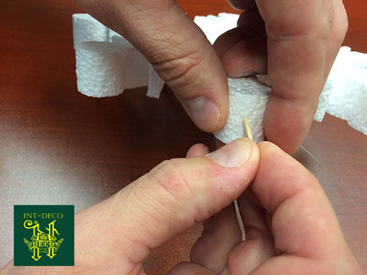 Снежинки из пенопласта_инструкция