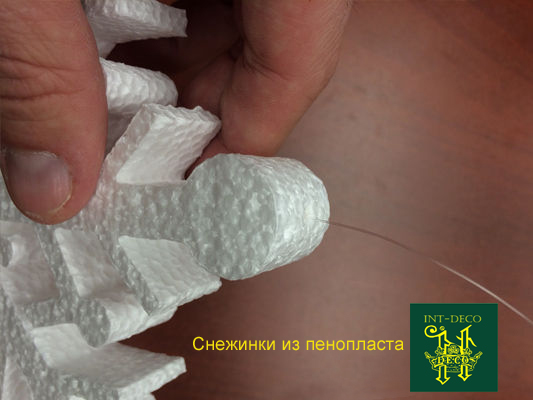 Снежинки пенопласт инструкция