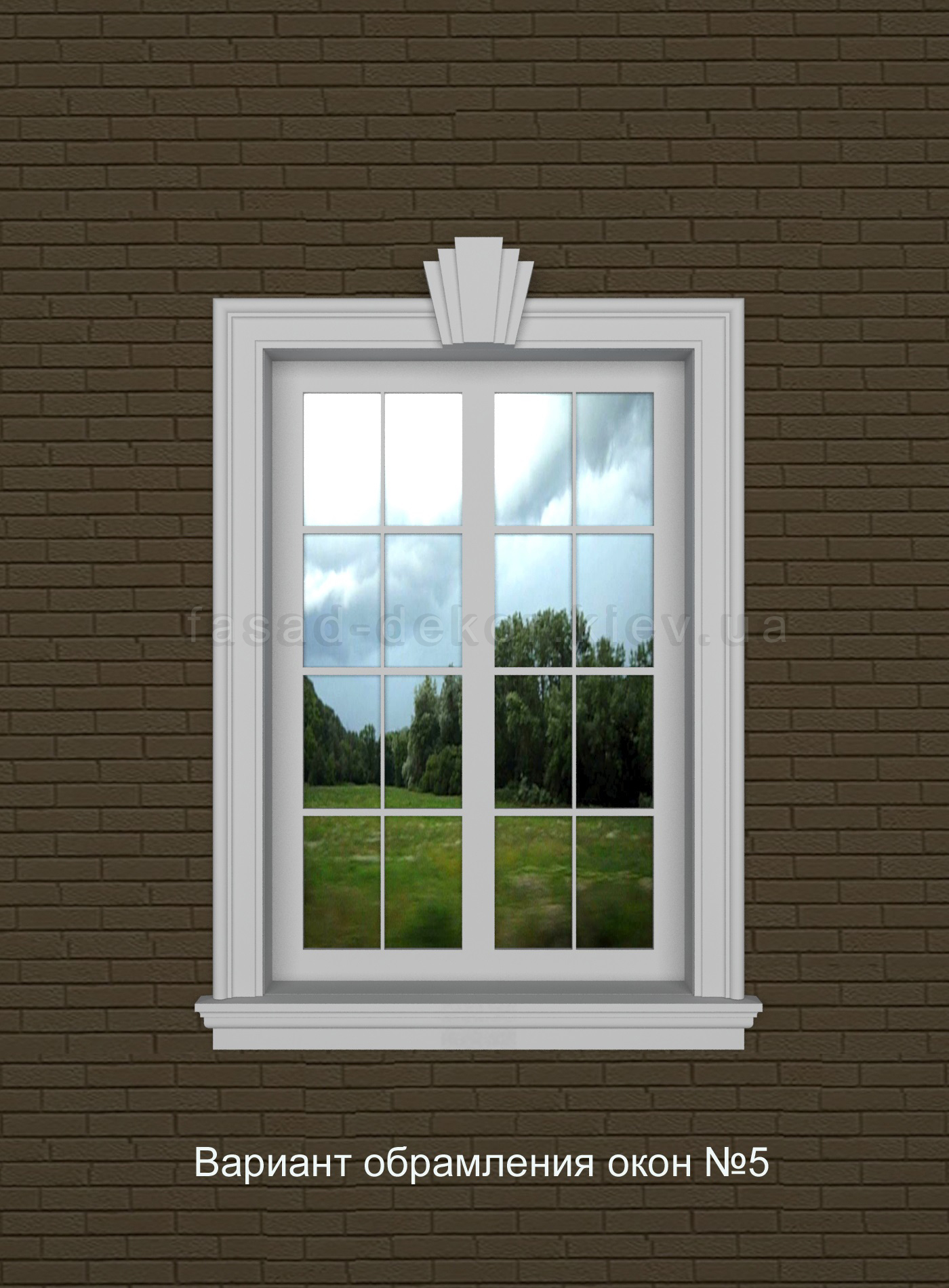 Как выделить окна на фасаде?