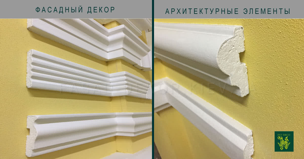 Фасадные молдинги Декор окон фасад